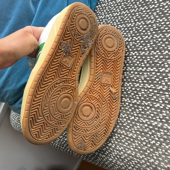 Veja sneackers V-12 white and green size W9 - Picture 8 of 8